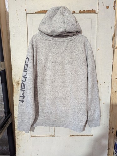 Carhartt Pullover Hoodie Herren XL Relaxed Fit grau gesprenkelt Kapuzenpullover - Bild 5 von 5