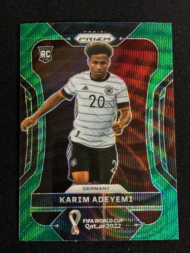 2022 Panini Prizm World Cup Qatar - Karim Adeyemi #111 Green Wave Rookie RC