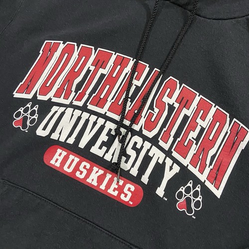 Northeastern Huskies Hoodie Sweatshirt Black Champion Sz S University Collegiate - Picture 3 of 10