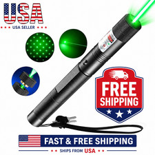 Rechargeable 532nm Green Laser Pointer Pen Visible Beam Light Lazer