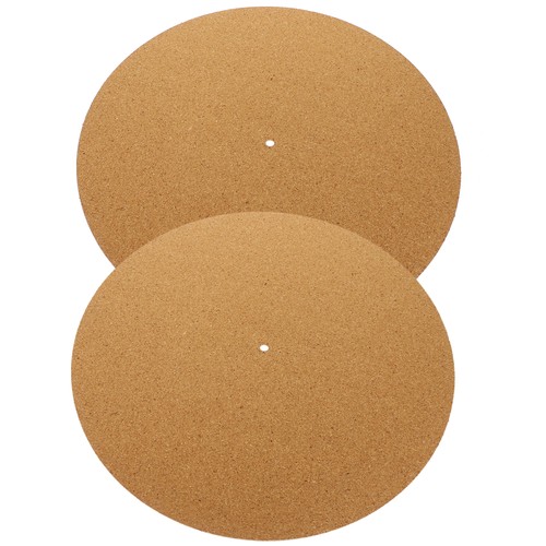 2 Pcs Record Mat Noise Isolation Pad for Turntable Soft Cork Slipmat Mats - 第 9/12 張圖片