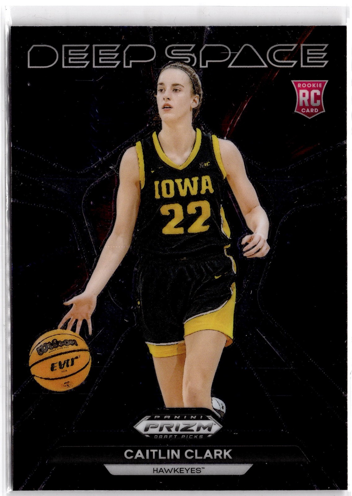 2024 Panini Prizm Draft Picks #8 Caitlin Clark Deep Space