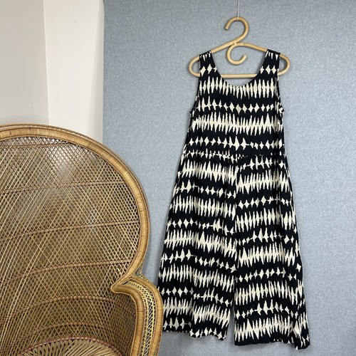 Mono Keshet Lizzie Talla M L Negro Estampado Zig Zag Boho - Imagen 3 de 9