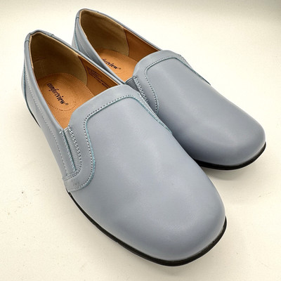 Comfortview Women s 9W Samson Light Blue Slip On Loafers Comfort Shoes Flats
