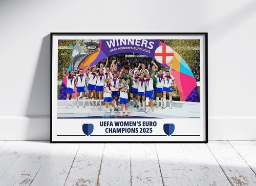 England Lionesses Euro 2025 Champions Poster – England Women - Football 2025 - Picture 10 of 13