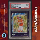 2024 PANINI DONRUSS OPTIC #209 BO NIX PURPLE SHOCK RATED ROOKIE RC PSA 9