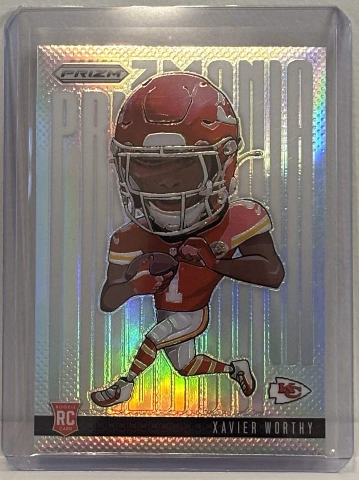 2024 Prizm Xavier Worthy RC Prizmania SSP Case Hit! Print Line On Back See Pics