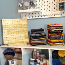 2 Pack 11.4" Blocking Boards for Crochet with 30 Pins, Granny Square Blocking...