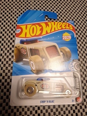 HOT WHEELS 2026 CHOP 'N BLOC TEXTURED TAN 182/250 JJH60 ROD SQUAD NEW MODEL