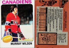 1975-76 Topps Hockey Card #162 Murray Wilson