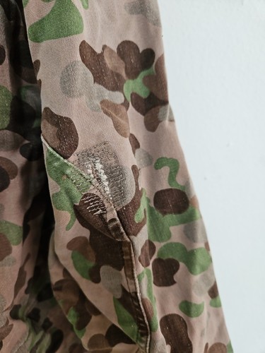 Vtg Austrian Pea Dot Camo Parka Jacket Coat Hooded Military Austria Army - Picture 10 of 13