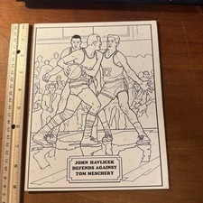 1971 Venus Paradise Color by Number unmarked John Havlicek Tom Meschery MINT