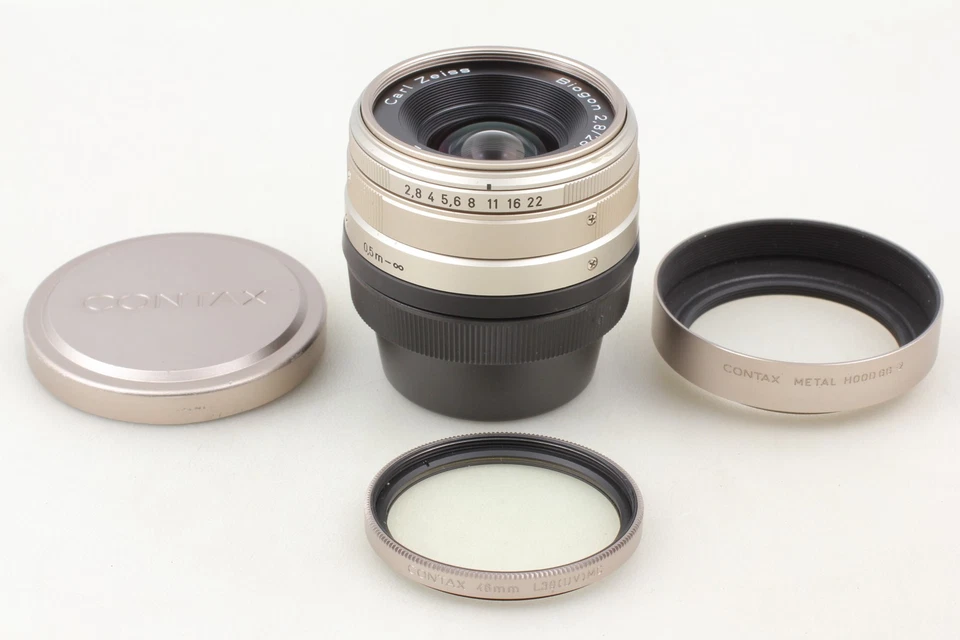 HOOD [Top MINT] Contax Carl Zeiss Biogon T* 28mm f2.8 Lens For G1 G2  From JAPAN - Image 2 of 4