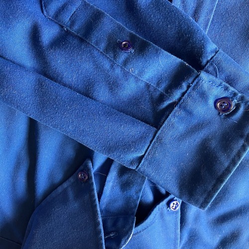 Polo Ralph Lauren Blue Men's L Long Sleeved Shirt Button Down Twill Pony Logo - Picture 7 of 16