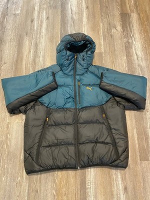 PUMA Pumatech Primaloft Puffer Full Zip Jacket Green Black Athletic Size XL $425