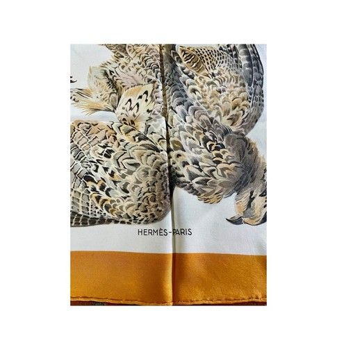 Hermès Scarf Belle Chasse 35” X 35” In. 100% Silk Vintage by Henri de Linares - Picture 3 of 15