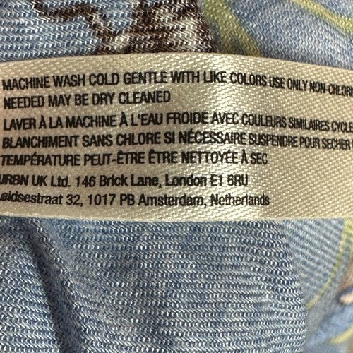 Pigiama Victoria Garcia Anthropologie pantaloni di flanella S multicolore lucertole floreale - Foto 11 di 14