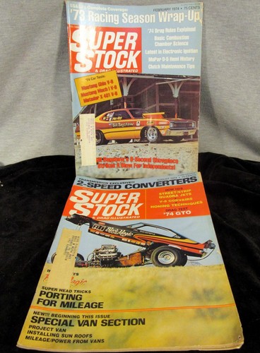 LOT OF 9 SUPER STOCK AND DRAG ILLUSTRATED 1974 VINTAGE MAGAZINES - M (EZS003223) - Picture 2 of 11