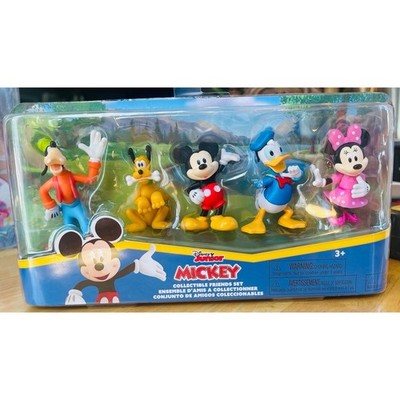 Disney Junior Mickey Mouse Collectible Friends Set 5 Figures Minnie Goofy Pluto