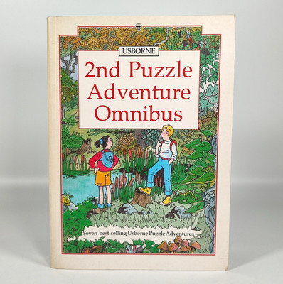 2nd Puzzle Adventure Omnibus Usborne Paperback 1994 Vintage
