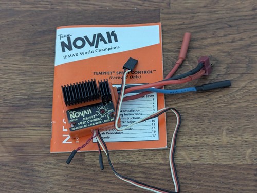 RESTORED Vintage Novak T-4 Tempfet RC Race ESC Speed Control For Rc10, Jrx2
