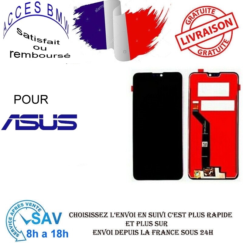 Ecran LCD & Vitre Tactile Noir Sur Châssis Pour Asus ZenFone Max Pro M2
