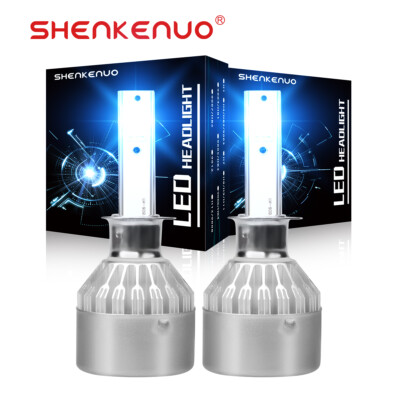 2X H1 8000K Ice Blue 28000LM High Power LED Headlight Bulbs Kit Hi/Lo Beam Fog