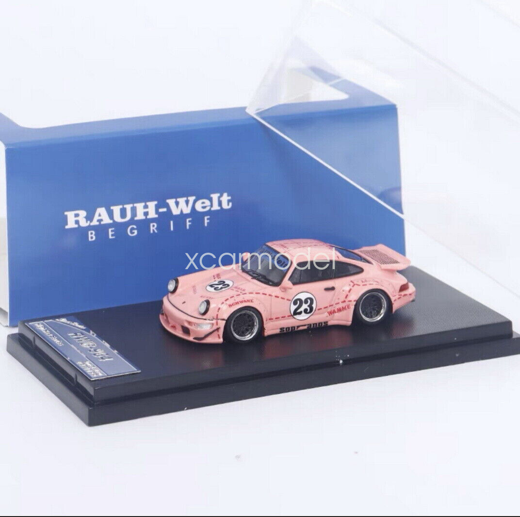 ポルシェ964ピンクピッグRWB 1/64ミニカー Tarmac Works 1/64 Rauh-Welt Begriff RWB Porsche 964 Veronika