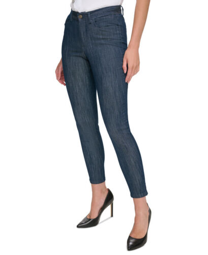 Tommy Hilfiger Women's Slim-Leg Pants (Navy, 4) - Picture 2 of 5