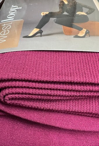 West Loop Women’s Fleece Leggings Cranberry Size: M/L Elastic Waist Full Length - Picture 12 of 12