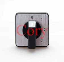 1pcs control change over rotary cam switch 4 positions (0-1-2-3) 8 terminals 20A