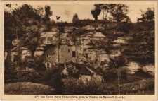 Old postcard Les caves de la chauveliere presl le viaduc de besnault (146802)