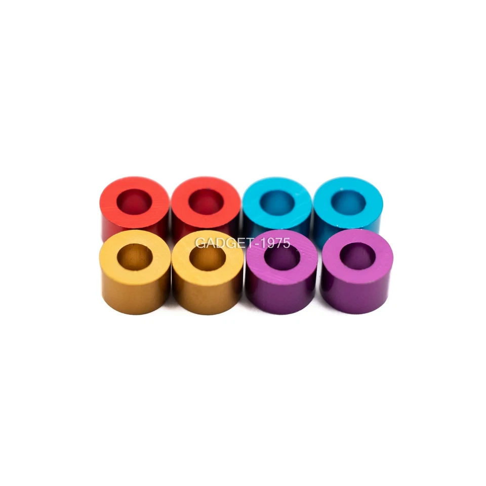 Rc Car M3 Coloured Aluminum Alloy Spacers for tamiya kyosho Rc10 Schumacher  - Image 2 of 4