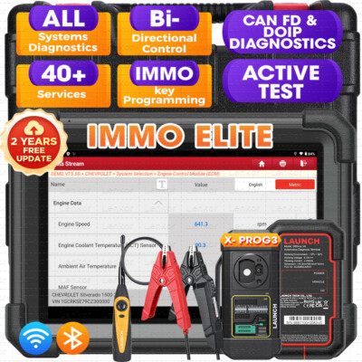 LAUNCH X431 IMMO Elite Key Programming Diagnostic Tool Immobilizer OBD2 Scanner