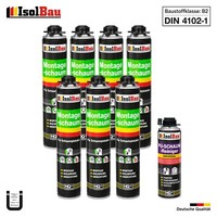 Pistolenschaum Montageschaum Bauschaum 7 X 750Ml + 1 X Pu-Reiniger 500Ml Set