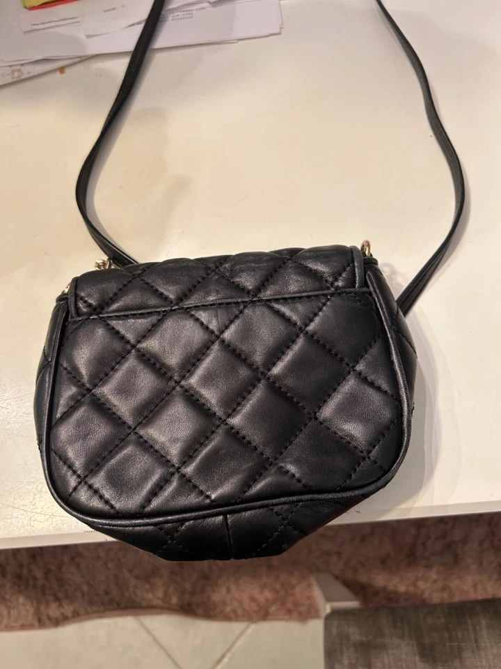 Michael Kors Fulton Small Quilted Leather Black Crossbody Bag  - Image 3 of 4