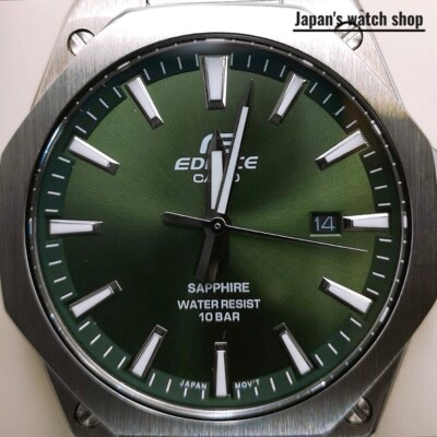 CASIO EDIFICE Standard Quartz EFR-S108DJ-3AJF Green Khaki Men's Watch New in Box