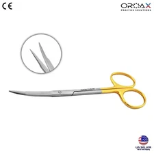 Curved Tungsten Carbide Surgical Scissors 12cm Tissue and Suture Cutting