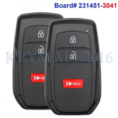2 231451-3041 Remote Key Fob for Toyota Sequoia 2023 2024 HYQ14FBX 8990H-0C030