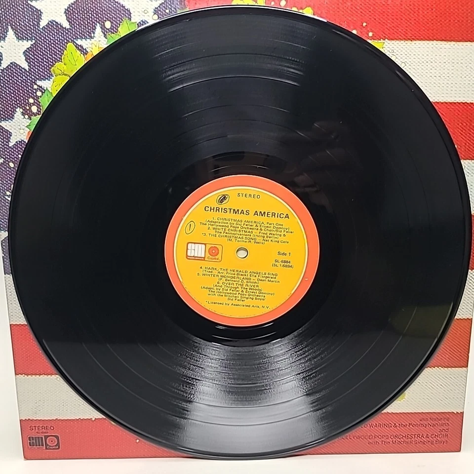 Christmas America Vol 1 + 2 Vinyl LP Lot Limited Ed Capitol Records VERY GOOD - Image 4 of 4