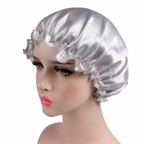 Gorra de seda satinada para dormir noche cuidado del cabello belleza gorro sombrero cubierta para la cabeza banda elástica A - Imagen 20 de 38