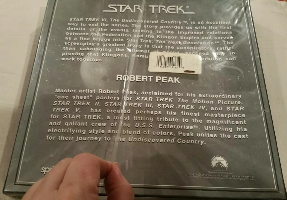  Rompecabezas Springbok Star Trek Journey to the Undiscovered Country 1000 nuevo RARO Foto 3 de 3