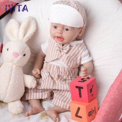 IVITA 15'' Floppy Silikon Reborn Baby Junge Puppe Floppy Silicone Newborn Doll
