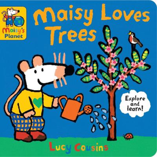 Lucy Cousins Maisy Loves Trees: A Maisy's Planet Book (Libro di cartone) Maisy