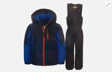 Snozu Boy's 2 Pc Snow Set Jacket & Bib Pants (Blue2T)NWT
