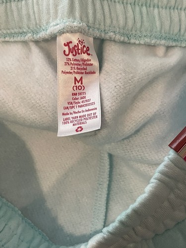 Justice Tie-Dye Fleece Jogger Sweatpants Pants Girls Medium 10 NWT NEW - Picture 8 of 9