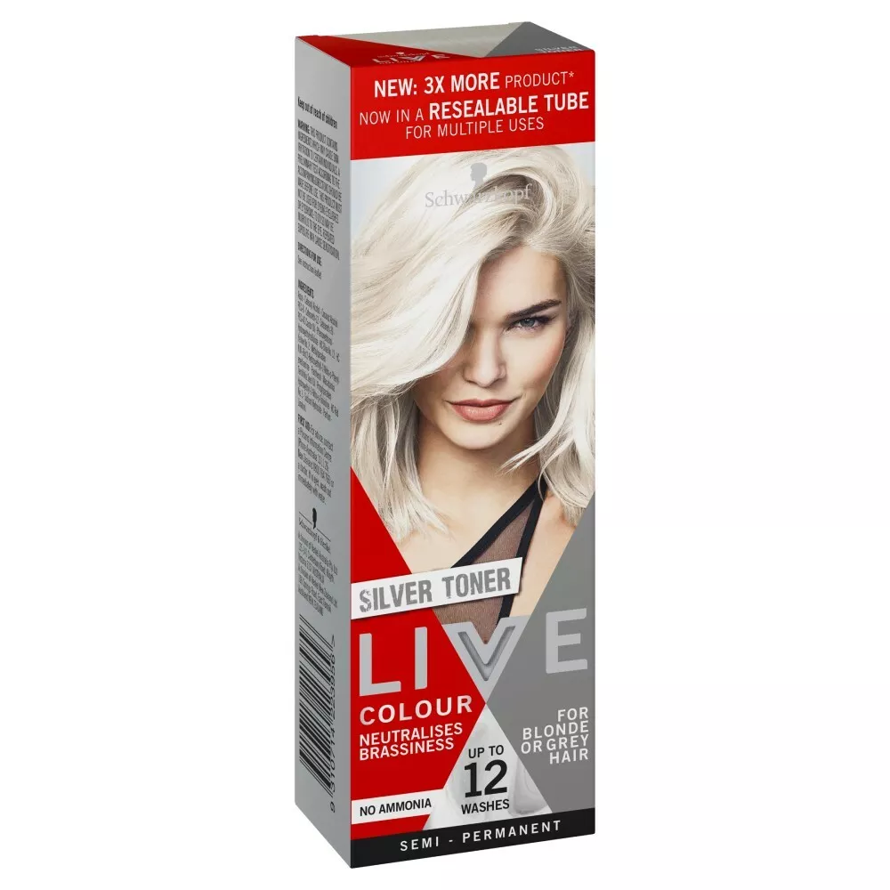 Schwarzkopf Live Colour 75mL - Silver Toner to Washes 9310714223994 | eBay