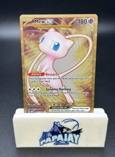  Carte Pokémon Gold MEW ex Metal UPC Promo 205/165 MEW 151 LIVRÉE DÈS QUE POSSIBLE EN MAIN  - Photo 1/2
