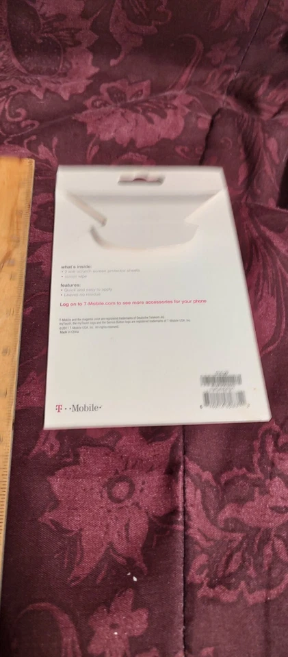 (1) T-Mobile Anti-Fingerprint Clear Screen Protector For T Mobile My Touch NEW - Image 2 of 4