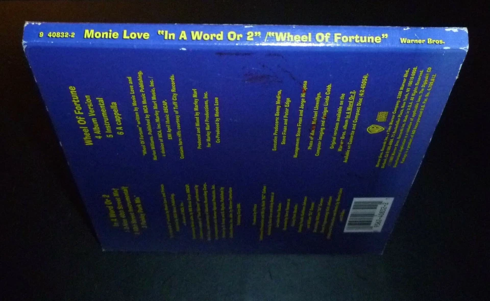 MONIE LOVE "In A Word Or 2/Wheel Of Fortune" (CD-Single 1993) 6-Tracks Prince VG - Image 4 of 4